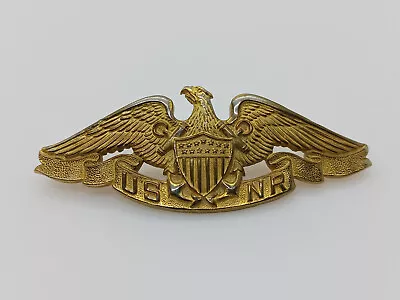 WWII US Navy Reserve USNR Merchant Marine Hat Badge • $65