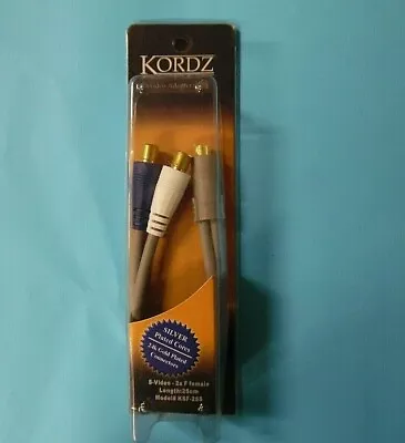 KORDZ Male S-Video To 2 Female Cable Adapter Splitter • $18