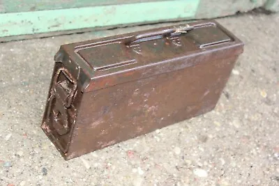 ORIGINAL WW2 GERMAN MG42 STEEL AMMO TRANSPORTATION BOX Brc43  1943/1944 LATE WAR • $95