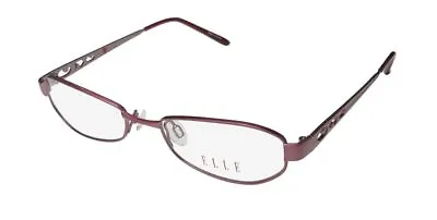 New Elle 13337 Eyeglasses Metal & Plastic Full-rim Wi 50-17-135 Red Womens • $19.95