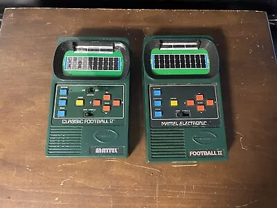 Mattel Electronic Classic Football 2  And Football 2 Handheld Game • $40