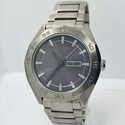 Citizen Men's Eco-Drive Super Titanium Silver 10ATM 44mm Watch AW0060-54H • $200