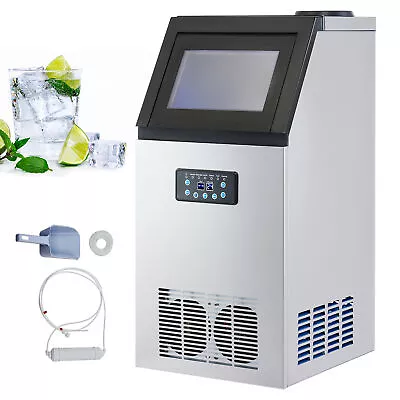 CRENEX 58kg 480W Commercial Cube Ice Machine Maker Restaurant Bar Club • £339.99