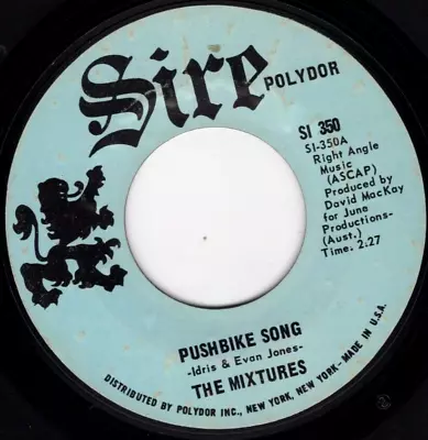 The Mixtures – Pushbike Song 1971 Sire Rock VG Plays Clean • $3.50