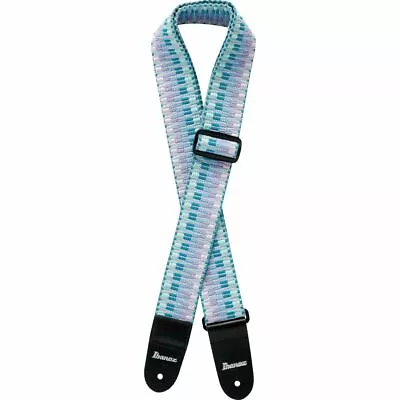 IBANEZ GSB50-C5 Guitar Strap Mint Green/Purple Braided • $34.29