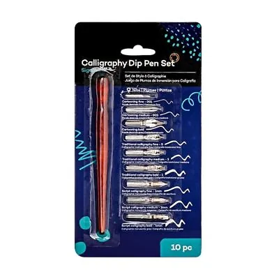 Pen Refill Dip Pen Set Calligraphy Nibs Manga Pen Tip Cartoons Dip Pen • £5.18