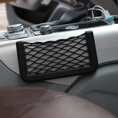 $5.27 • Buy 1* Car Interior Body Edge Black Elastic Net Storage Phone Holder Car Accessories