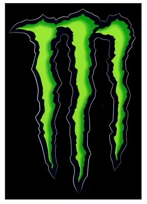 *BRAND NEW* Monster Energy Drink Stickers Logo Decal M Claw 3 X4  *BRAND NEW* • $2.25