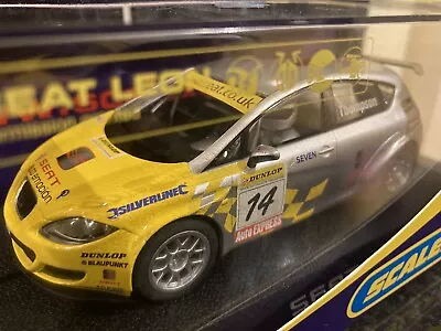 Scalextric C2825 Seat Leon BTCC (#14 J. Thompson) 1/32 Slot Car BNIB • £45