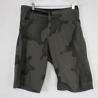 Fox Racing Shorts Mens 32 Ranger MTB Performance Mountain Bike Gray Camo • $27.99