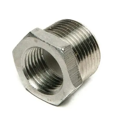 1-1/2  Male X 1/2  Female NPT Threaded Hex Reducer Bushing Stainless Steel 316 • $5.25