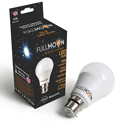 Fullmoon Daylight Bulb Super Bright LED 15w 6500k Great Quality German Design  • £6.20