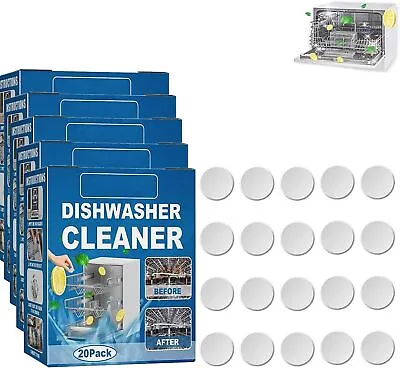 $15.39 • Buy 20/60/100PCS Dishwasher Tablets Cleaner And Deodorizer Kitchen Tableware