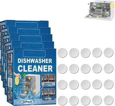 $15.39 • Buy 20/60/100PCS Dishwasher Tablets Cleaner And Deodorizer Kitchen Tableware