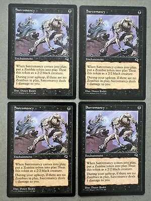 4x Sarcomancy Tempest X4 MTG English Vintage Magic Gathering Reserved List NM-LP • $29.99