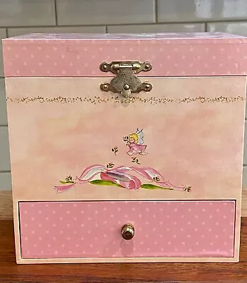 Girls Enchantmints Pink Musical Jewelry Box Drawers Spinning Ballerina Swan Lake • $20