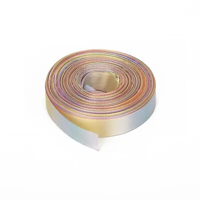 25 Metres Full Roll Double Sided Satin Ribbon For Party Wedding Cake Decoration  • £4.99