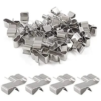 30 Pcs Trailer Frame Wire Clips Stainless Steel Metal Solar Panel Wire Clip • $10.79