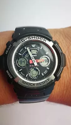 CASIO G-Shock 4778 Aw 590 Black Men's Wrist Watch Vintage.47 Mm • £88.80