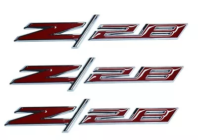 3Pcs Z28 Emblems Car Badge Nameplate For Z/28 Camaro 22925211 Red Chrome OE • $42.49