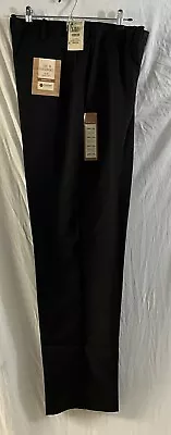 Haggar Pants Mens 34/34 Black Performance Cool 18 Classic Fit Comfort Waist NWT • $8.96