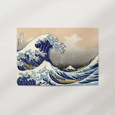 The Great Wave Off Kanagawa By Hokusai (1831) Premium Wall Art Poster Print • $209.95
