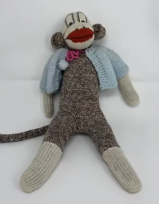 £19.46 • Buy Vintage Handmade Sock Monkey Custom Sweater 50s 60s Nostalgic! 17”