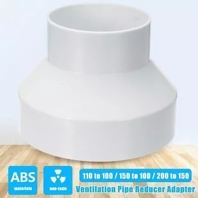 £3.67 • Buy Pipe Exhaust Pipe Reducer Adapter Ducting Connector Ventilation Pipe Fittings
