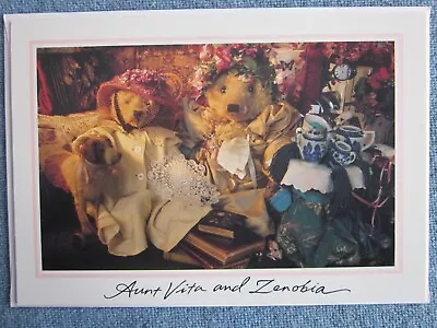 HALLMARK Card Teddy Bear Ophelia's World Michele Durkson Clise Aunt Vita Zenobia • $7.95