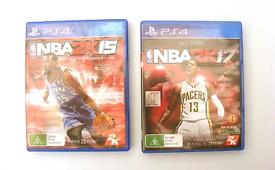 PS4  NBA 2K15 And NBA 2K17 Games PAL Both In Great Condition Including Discs • $14.99