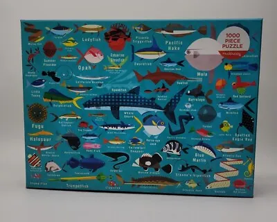 Ocean Life 1000 Piece Jigsaw Puzzle Mudpuppy New Fish Whale Shark 27x20  • $14.99