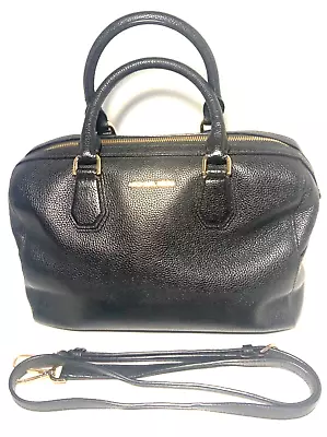 Michael Kors Black Pebble Leather Crossbody Shoulder HandBag • $45