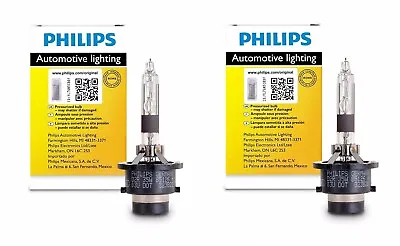 2x Authentic Philips D2R HID Upgrade Xenon Bright WHITE 200% More Light Bulb OEM • $109.98