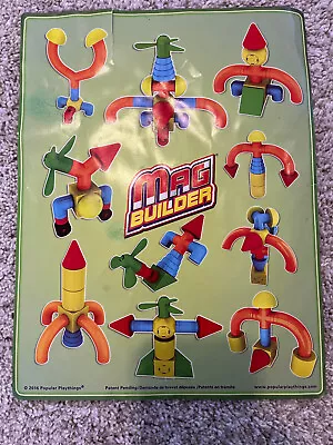 Popular Playthings Mag Builder Magnetic Building Set 20 Pieces Used (No Box) • $26.99