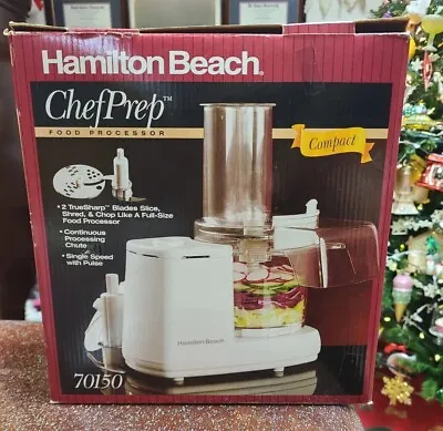 NOB Vintage Hamilton Beach 2-Cup Food Processor Chef Prep 70150 NEW OPEN BOX!  • $32