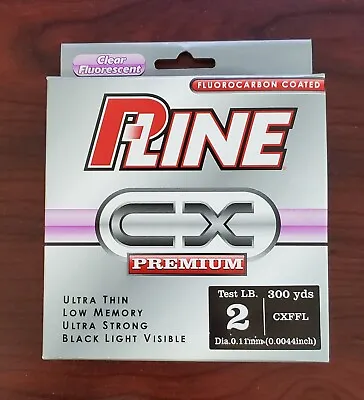 2 Lb P-line Cx Premium Fluorocarbon Coated 300 Yd Japan • $11.99