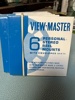 One Pack Of Blank Viewmaster Stereo Camera Green Reel Mounts (6/pk) W/envelopes. • $37