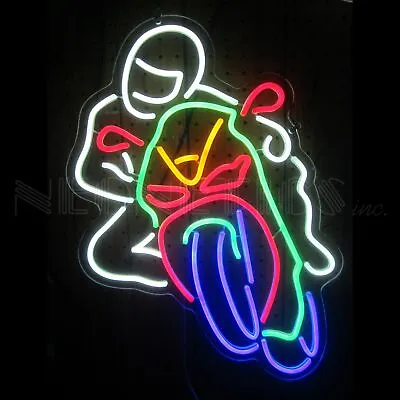 Motorcycle LED Flex Neon Sign Acrylic Backing Art Neon Light 25MOTOR • $219.99