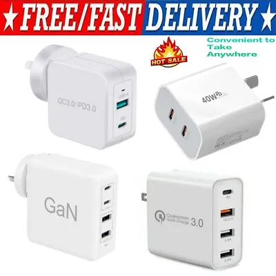 GaN USB A+C Fast Wall Charger 100W 65W 4 Ports Power Adapter For Phone Tablet PD • $24.99