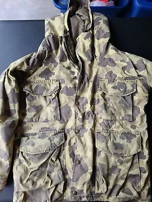 Vintage Cabelas GoreTex Duck Camo Hunting Jacket&Pants Hooded  Coat Sz Med R USA • $200