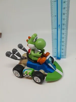 Super Mario Bros. Yoshi Mario Kart Pull Back Toy Car Nintendo Racing Figure • £8