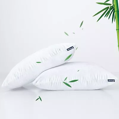 Waterproof Pillow Protector Bamboo Terry Pillow Cases Zippered Pillow Cover • $15.29