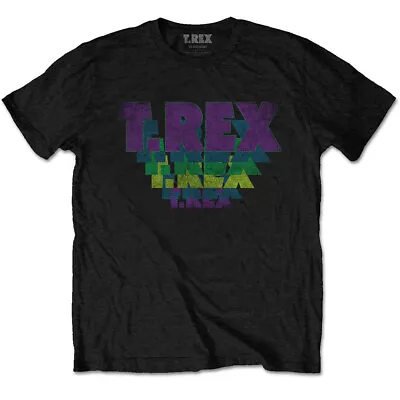 T.Rex Marc Bolan - Stacked Logo -  Black T-shirt • $19.99