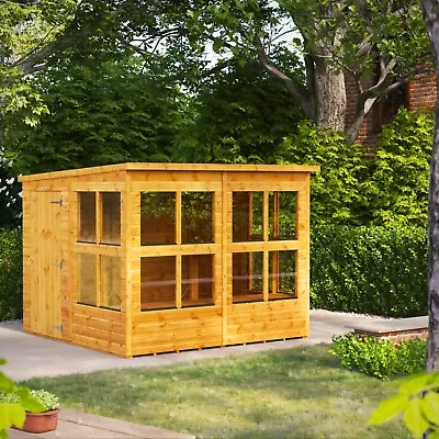 Potting Shed | Power Pent Potting Sheds | Wooden Greenhouse | Sizes 4x4 To 8x8 • £724