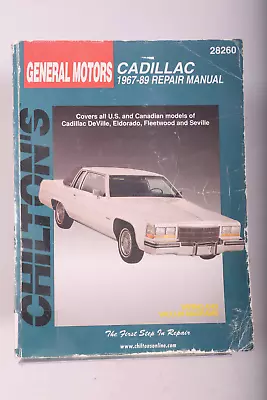 CADILLAC Service Repair Manual 1967 - 1989 Deville Seville Eldorado Fleetwood • $25.95