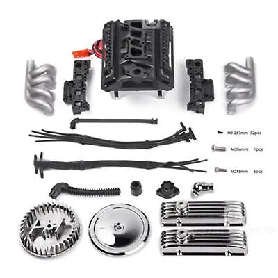 For 1/10 RC TRX4 SCX10 RC4WD Car V8 Engine F82 Motor Cooling Fan Radiator Parts • $47.79