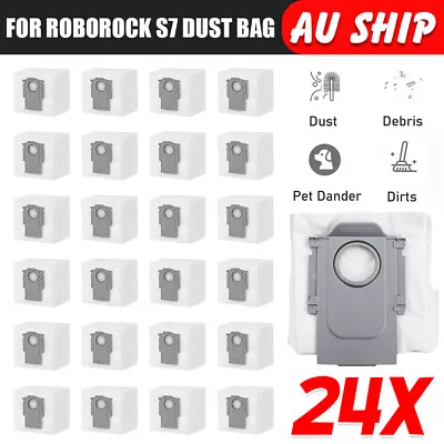 12/24 Dust Bags For Roborock Q7 Max Q7 Max+Q7 Max Plus S7M Robot Vacuum Cleaner • $18.45