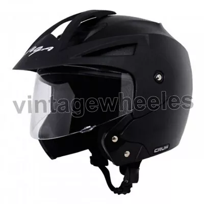 Vega Crux Black Open Face Helmet • $102.97