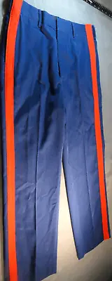 Usmc Us Marine Corps Dark Blue And Blood Stripe Uniform Dress Pants 32l 33x31 • $58.80