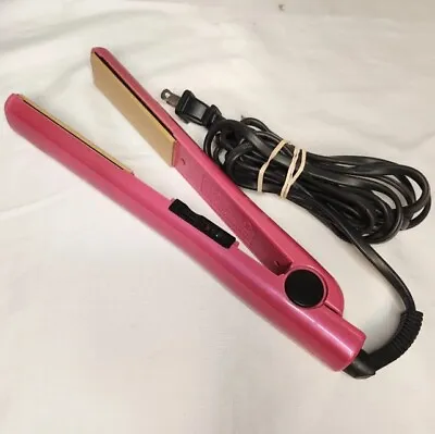 Chi Air Expert Hair Straightener Tourmaline Ceramic Flat Iron 1  Pink CA1080 • $12.69